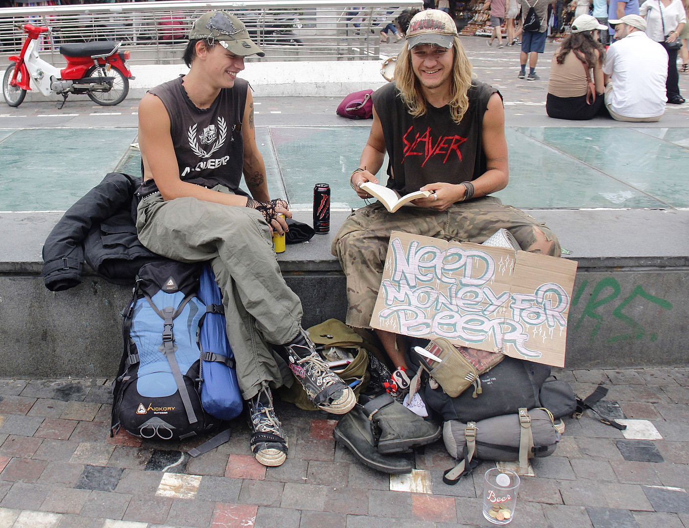 Money for beers.