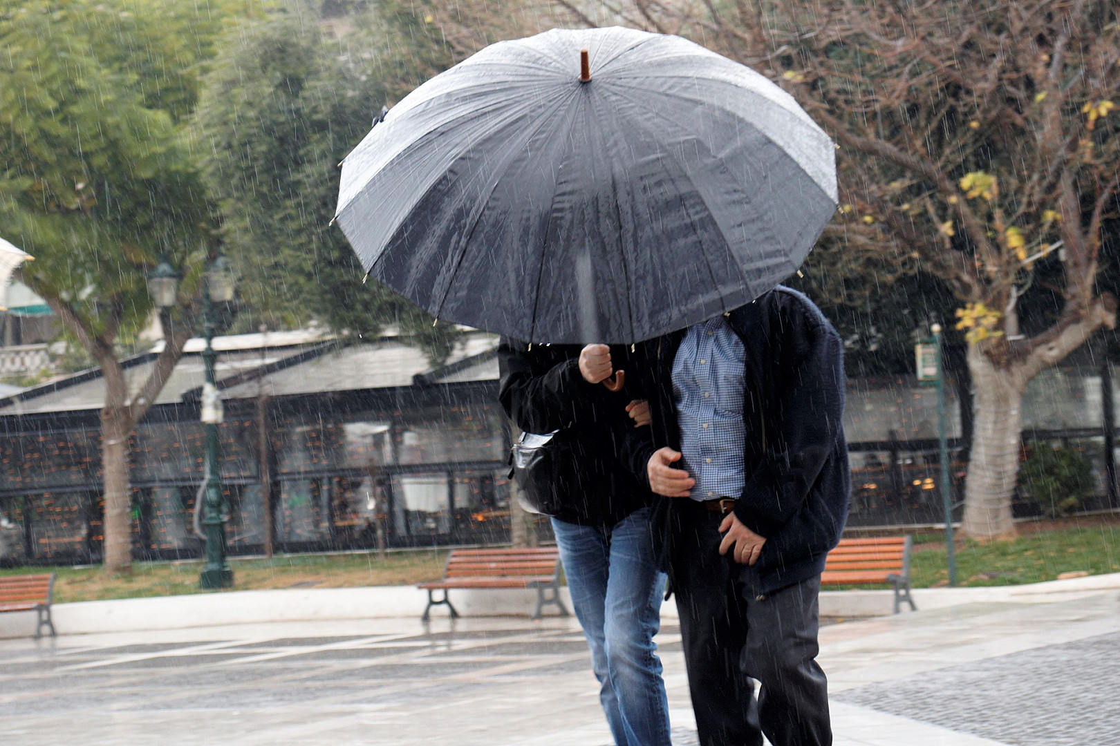 το ζευγάρι με την ομπρέλα.